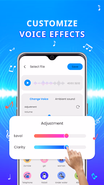 Voice Changer - Audio Effects Screenshot 3 - AppWisp.com Voice Changer - Audio Effects Screenshot 3 - AppWisp.com