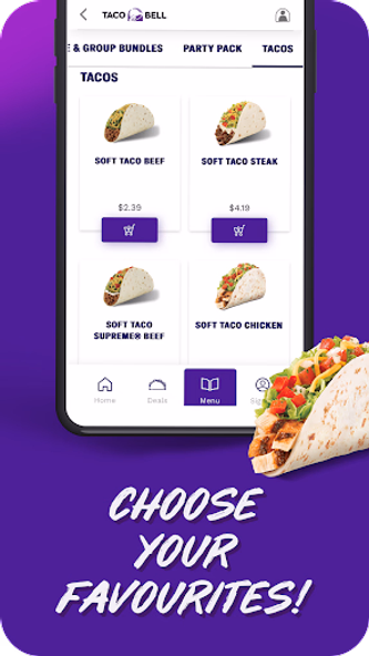 Taco Bell Canada Screenshot 2 - AppWisp.com Taco Bell Canada Screenshot 2 - AppWisp.com