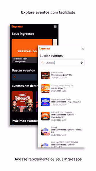 Byma - Ingressos para eventos Screenshot 1 - AppWisp.com Byma - Ingressos para eventos Screenshot 1 - AppWisp.com
