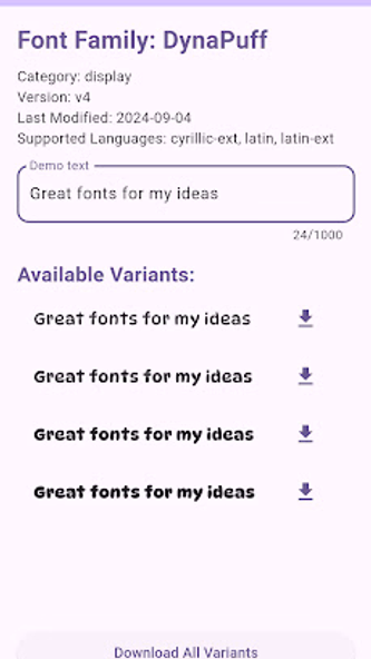Font Finder: Picker。Downloader Screenshot 4 - AppWisp.com Font Finder: Picker。Downloader Screenshot 4 - AppWisp.com