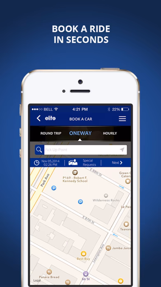 Elite Limousine App Screenshot 2 - AppWisp.com Elite Limousine App Screenshot 2 - AppWisp.com