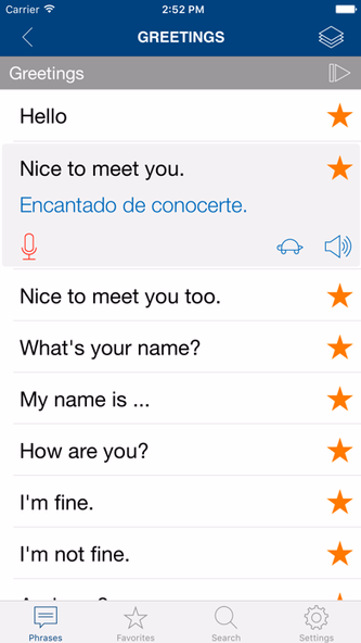 Learn Spanish Phrases Screenshot 2 - AppWisp.com Learn Spanish Phrases Screenshot 2 - AppWisp.com
