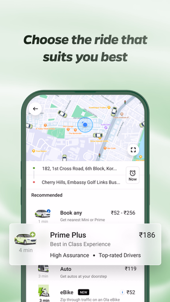 Ola: Book Cab, Auto, Bike Taxi Screenshot 2 - AppWisp.com Ola: Book Cab, Auto, Bike Taxi Screenshot 2 - AppWisp.com