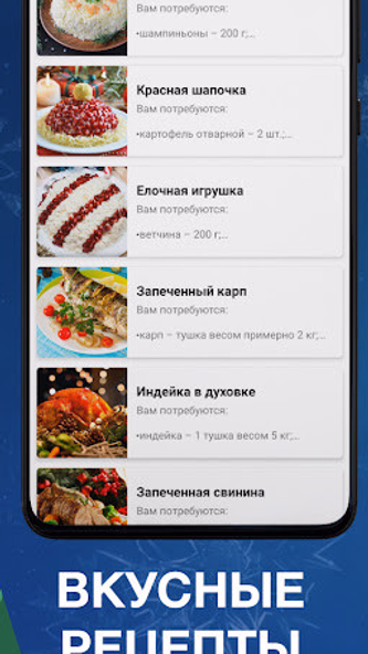 Рецепты на Новый год Screenshot 2 - AppWisp.com Рецепты на Новый год Screenshot 2 - AppWisp.com