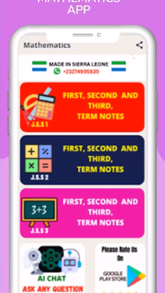 Mathematics Notes (J.S.S 1-3) Screenshot 1 - AppWisp.com Mathematics Notes (J.S.S 1-3) Screenshot 1 - AppWisp.com