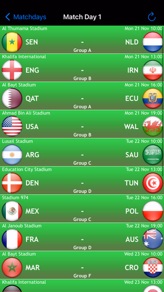 World Football Calendar 2022 Screenshot 3 - AppWisp.com World Football Calendar 2022 Screenshot 3 - AppWisp.com