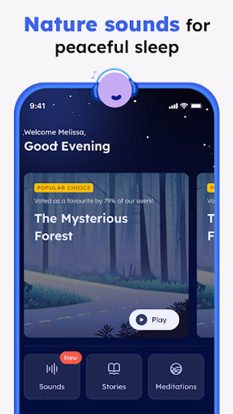 Calm Sleep Sounds & Tracker Screenshot 2 - AppWisp.com Calm Sleep Sounds & Tracker Screenshot 2 - AppWisp.com