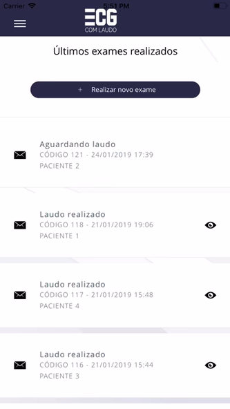 ECG com Laudo Screenshot 4 - AppWisp.com ECG com Laudo Screenshot 4 - AppWisp.com