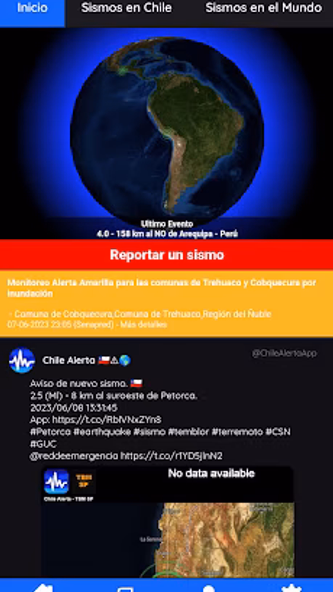 Chile Alert Screenshot 1 - AppWisp.com Chile Alert Screenshot 1 - AppWisp.com