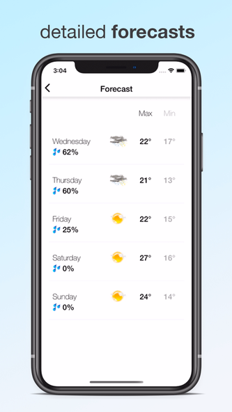 Umbrella Reminder: Rain Alerts Screenshot 3 - AppWisp.com Umbrella Reminder: Rain Alerts Screenshot 3 - AppWisp.com