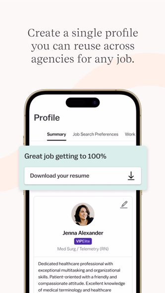 Vivian - Find Healthcare Jobs Screenshot 3 - AppWisp.com Vivian - Find Healthcare Jobs Screenshot 3 - AppWisp.com