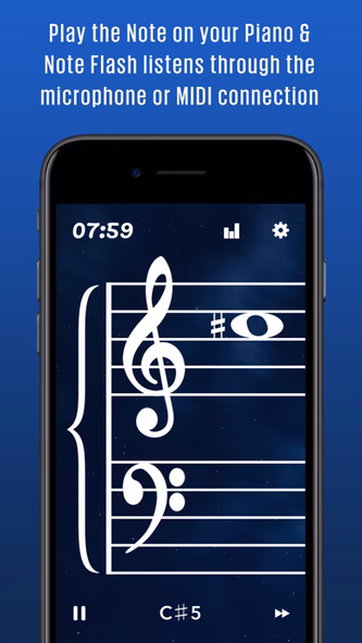 Note Flash Music Sight Reading Screenshot 1 - AppWisp.com Note Flash Music Sight Reading Screenshot 1 - AppWisp.com