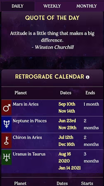 AstroMatrix Birth Horoscopes Screenshot 4 - AppWisp.com AstroMatrix Birth Horoscopes Screenshot 4 - AppWisp.com