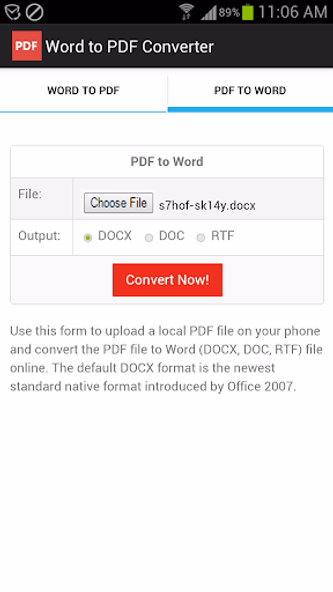 Word to PDF Converter Screenshot 2 - AppWisp.com Word to PDF Converter Screenshot 2 - AppWisp.com