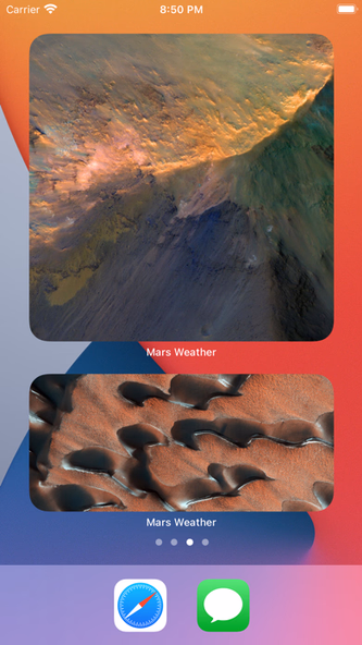 Mars Weather with Widgets Screenshot 1 - AppWisp.com Mars Weather with Widgets Screenshot 1 - AppWisp.com