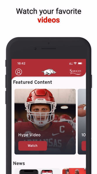 Arkansas Razorbacks Screenshot 3 - AppWisp.com Arkansas Razorbacks Screenshot 3 - AppWisp.com