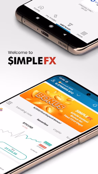 SimpleFX: Crypto Trading App Screenshot 1 - AppWisp.com SimpleFX: Crypto Trading App Screenshot 1 - AppWisp.com