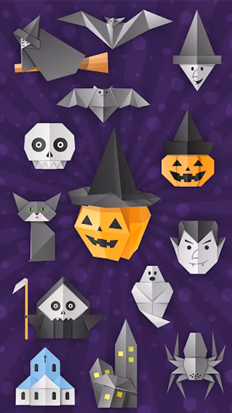 Origami Halloween From Paper Screenshot 1 - AppWisp.com Origami Halloween From Paper Screenshot 1 - AppWisp.com