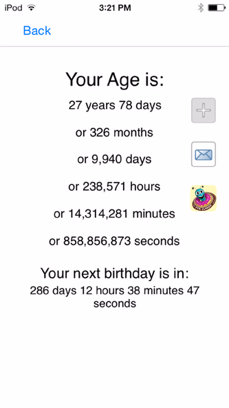Age Calculator Original Screenshot 4 - AppWisp.com Age Calculator Original Screenshot 4 - AppWisp.com