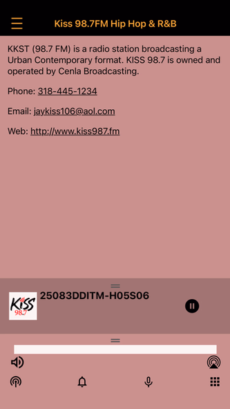 Kiss 98.7 Rap, Hip Hop & R&B Screenshot 4 - AppWisp.com Kiss 98.7 Rap, Hip Hop & R&B Screenshot 4 - AppWisp.com