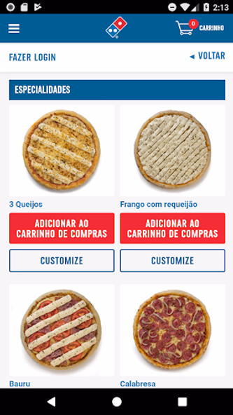 Domino's Pizza Brasil Screenshot 4 - AppWisp.com