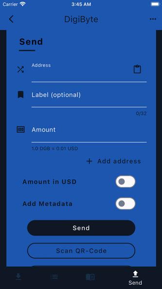 DigiByte - Wallet Screenshot 4 - AppWisp.com DigiByte - Wallet Screenshot 4 - AppWisp.com