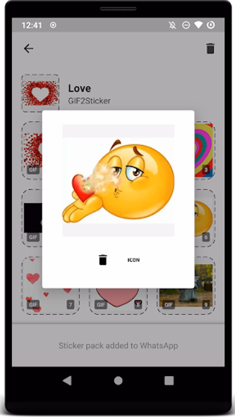 GIF2Sticker Animated Stickers Screenshot 2 - AppWisp.com GIF2Sticker Animated Stickers Screenshot 2 - AppWisp.com
