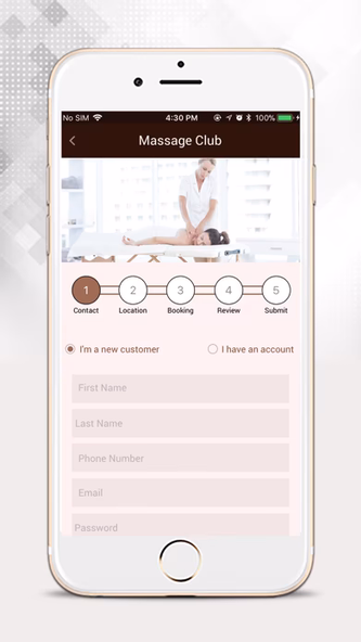 MassageClub Screenshot 2 - AppWisp.com MassageClub Screenshot 2 - AppWisp.com