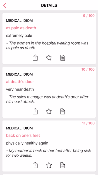 Food Medical idioms in English Screenshot 2 - AppWisp.com Food Medical idioms in English Screenshot 2 - AppWisp.com