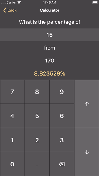 Percentage Calculator Percent Screenshot 3 - AppWisp.com Percentage Calculator Percent Screenshot 3 - AppWisp.com