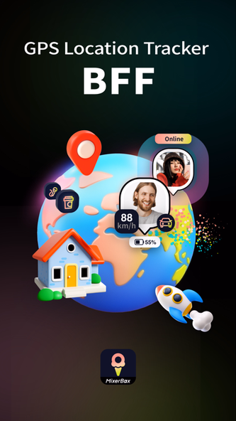 MixerBox BFF: Find Friends GPS Screenshot 1 - AppWisp.com MixerBox BFF: Find Friends GPS Screenshot 1 - AppWisp.com