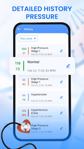 Blood Pressure BPM Tracker App Screenshot 2 - AppWisp.com Blood Pressure BPM Tracker App Screenshot 2 - AppWisp.com