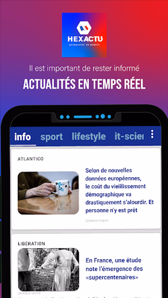 HexActu - Actualités en direct Screenshot 1 - AppWisp.com HexActu - Actualités en direct Screenshot 1 - AppWisp.com