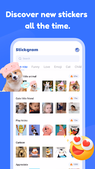Stickgram WA Sticker Maker Screenshot 2 - AppWisp.com Stickgram WA Sticker Maker Screenshot 2 - AppWisp.com