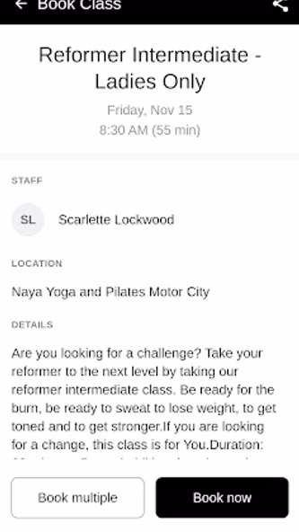 Naya Yoga and Pilates Screenshot 3 - AppWisp.com Naya Yoga and Pilates Screenshot 3 - AppWisp.com