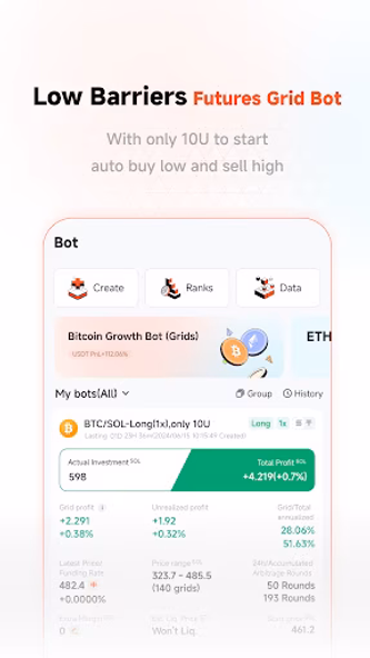 Pionex - Crypto Trading Bot Screenshot 2 - AppWisp.com Pionex - Crypto Trading Bot Screenshot 2 - AppWisp.com