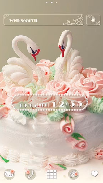 Cute Wallpaper Swan Cake Screenshot 1 - AppWisp.com