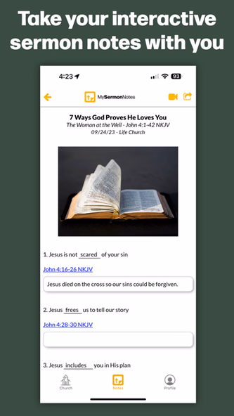 My Sermon Notes Screenshot 2 - AppWisp.com My Sermon Notes Screenshot 2 - AppWisp.com