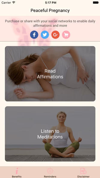 Peaceful Pregnancy: Easy Birth Screenshot 1 - AppWisp.com Peaceful Pregnancy: Easy Birth Screenshot 1 - AppWisp.com
