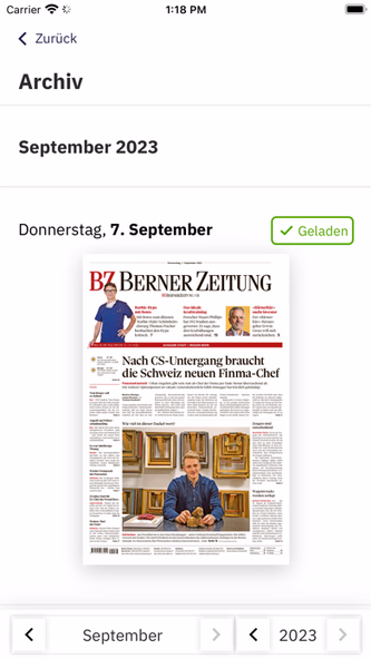 BZ Berner Zeitung E-Paper Screenshot 3 - AppWisp.com BZ Berner Zeitung E-Paper Screenshot 3 - AppWisp.com