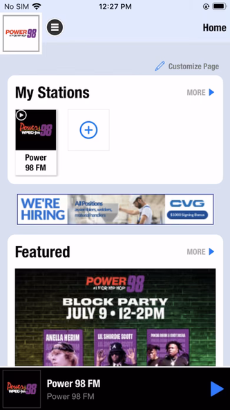 The Power 98 Screenshot 1 - AppWisp.com The Power 98 Screenshot 1 - AppWisp.com