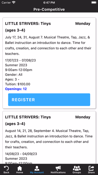 Strive Dance Academy Society Screenshot 3 - AppWisp.com Strive Dance Academy Society Screenshot 3 - AppWisp.com