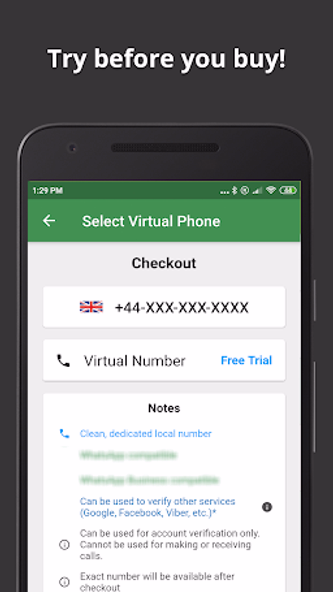 Wabi - Virtual Phone Number Screenshot 1 - AppWisp.com Wabi - Virtual Phone Number Screenshot 1 - AppWisp.com