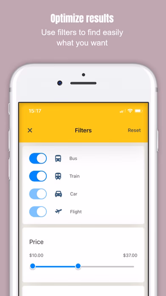 CheckMyBus: Bus Comparison App Screenshot 4 - AppWisp.com CheckMyBus: Bus Comparison App Screenshot 4 - AppWisp.com