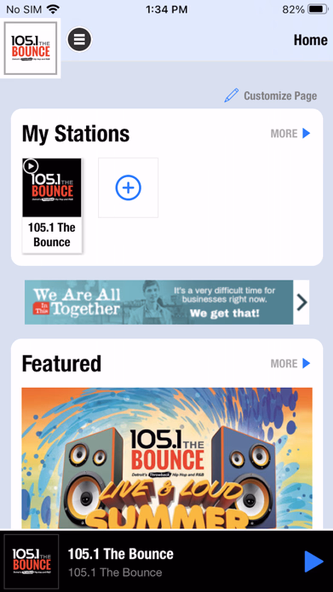 105.1 The Bounce Screenshot 1 - AppWisp.com 105.1 The Bounce Screenshot 1 - AppWisp.com
