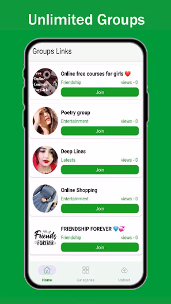 Groups Links Join Social Group Screenshot 2 - AppWisp.com