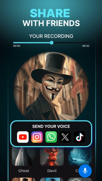 Voice Changer | Funny Effects Screenshot 3 - AppWisp.com Voice Changer | Funny Effects Screenshot 3 - AppWisp.com