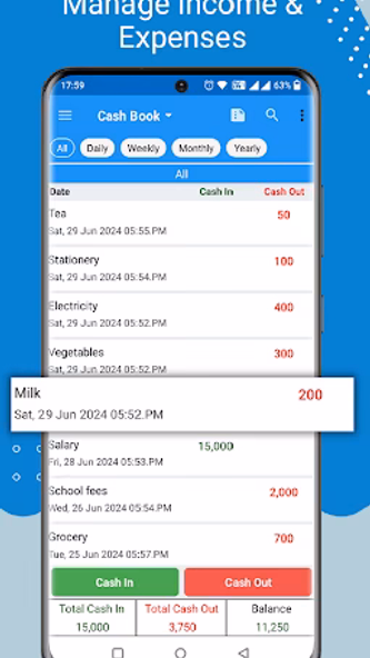 Cash Book- daily expenses Screenshot 1 - AppWisp.com Cash Book- daily expenses Screenshot 1 - AppWisp.com
