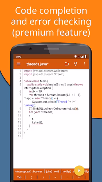 Jvdroid - IDE for Java Screenshot 4 - AppWisp.com Jvdroid - IDE for Java Screenshot 4 - AppWisp.com