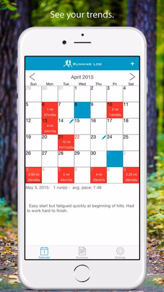 Running Log Lite Screenshot 2 - AppWisp.com Running Log Lite Screenshot 2 - AppWisp.com